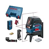 Bosch Professional Kreuzlinienlaser GCL 2-50 mit Empfänger & Set